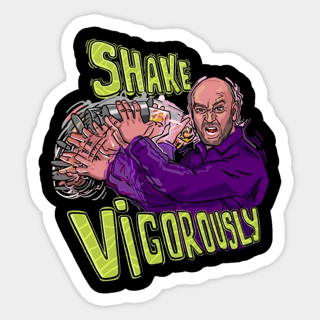 Shake Vigorously Sticker by Dr. Cork